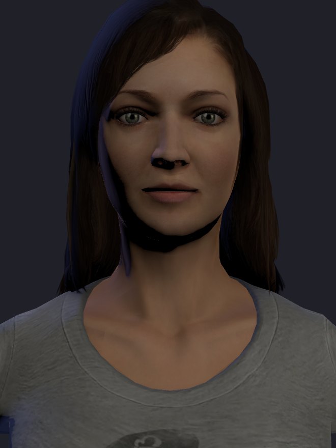 Personnage 3D réaliste de démonstration